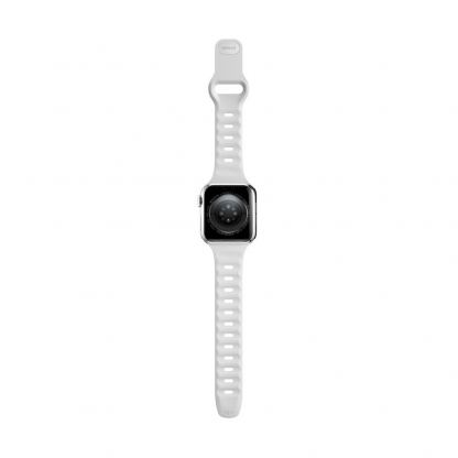 Nomad Sport Slim Band - силиконова каишка за Apple Watch 42мм, 44мм, 45мм, 46мм, Ultra 49мм (бял) 9