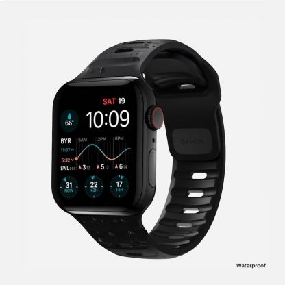 Nomad Sport Slim Band - силиконова каишка за Apple Watch 42мм, 44мм, 45мм, 46мм, Ultra 49мм (светлосив) 2