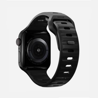 Nomad Sport Slim Band - силиконова каишка за Apple Watch 42мм, 44мм, 45мм, 46мм, Ultra 49мм (светлосив) 3