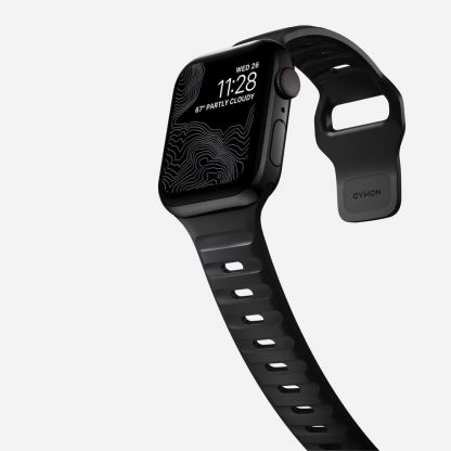 Nomad Sport Slim Band - силиконова каишка за Apple Watch 42мм, 44мм, 45мм, 46мм, Ultra 49мм (светлосив) 8