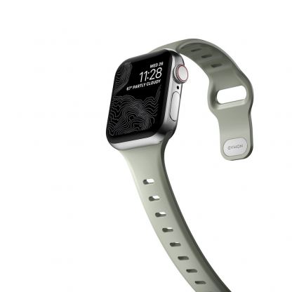 Nomad Sport Slim Band - силиконова каишка за Apple Watch 38мм, 40мм, 41мм, 42мм (2024) (светлозелен) 10