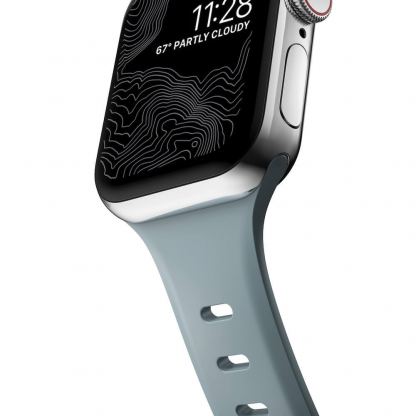 Nomad Sport Slim Band - силиконова каишка за Apple Watch 38мм, 40мм, 41мм, 42мм (2024) (светлосин) 5