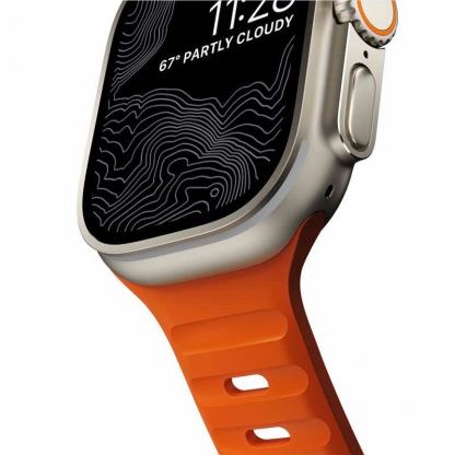 Nomad Sport Band - силиконова каишка за Apple Watch 42мм, 44мм, 45мм, 46мм, Ultra 49мм (оранжев) 5