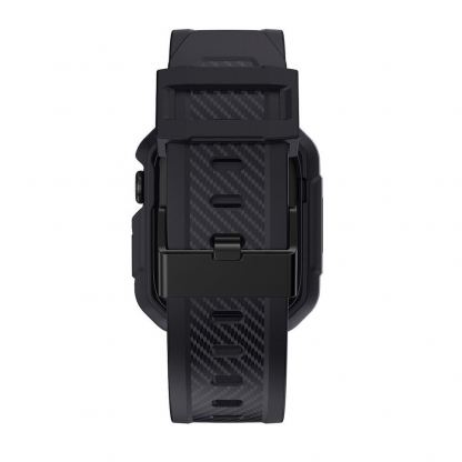 Kingxbar 2in1 Watch Strap and Case CYF537 - удароустойчив TPU кейс с вградена каишка за Apple Watch 44мм, 45мм (сив) 4