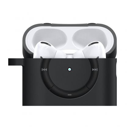 Spigen Airpods Pro 2 Classic Shuffle Silicone Case - силиконов калъф с карабинер за Apple Airpods Pro 2 (тъмносив) 10