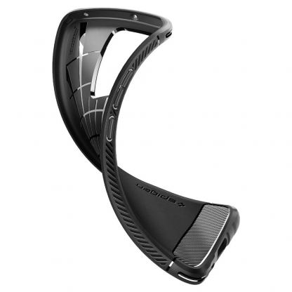 Spigen Rugged Armor Case - тънък качествен силиконов (TPU) калъф за Xiaomi 13 Lite (черен) 9