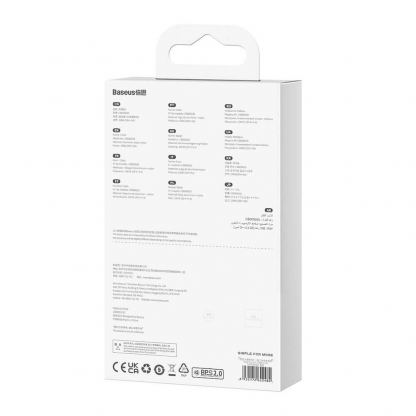 Baseus Flash Series One For Two 2in1 100W Fast Charging USB-C Cable (CASS060001) - здрав USB-C кабел с бързо зареждане за две устройства с USB-C порт (150 см) (черен) 6