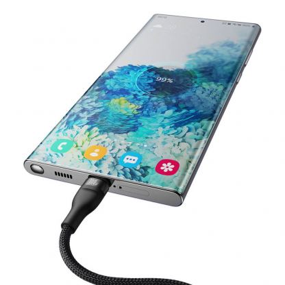 Baseus Flash Series One For Two 2in1 100W Fast Charging USB-C Cable (CASS060001) - здрав USB-C кабел с бързо зареждане за две устройства с USB-C порт (150 см) (черен) 7