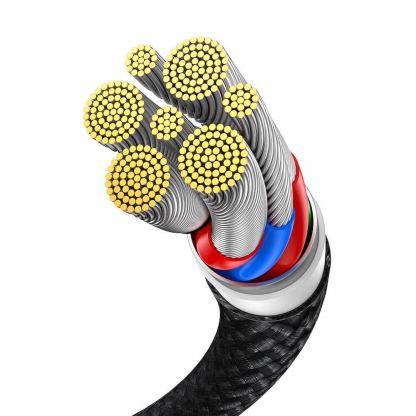 Baseus Flash Series One For Two 2in1 100W Fast Charging USB-C Cable (CASS060001) - здрав USB-C кабел с бързо зареждане за две устройства с USB-C порт (150 см) (черен) 8