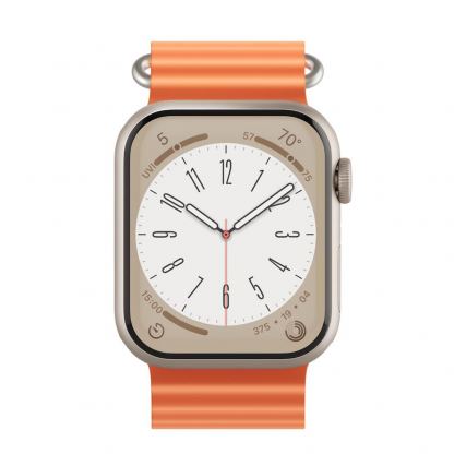 Next One H2O Silicone Band - силиконова каишка за Apple Watch 42мм, 44мм, 45мм, 46мм, Ultra 49мм (оранжев) 5
