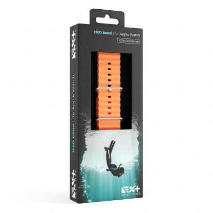 Next One H2O Silicone Band - силиконова каишка за Apple Watch 42мм, 44мм, 45мм, 46мм, Ultra 49мм (оранжев) 8