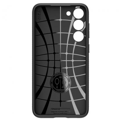Spigen Liquid Air Case - силиконов (TPU) калъф с висока степен на защита за Samsung Galaxy S23 Plus (черен) 4