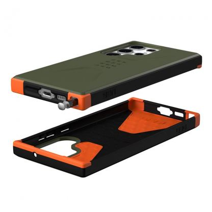Urban Armor Gear Civilian Case - удароустойчив хибриден кейс за Samsung Galaxy S23 Ultra (зелен) 2