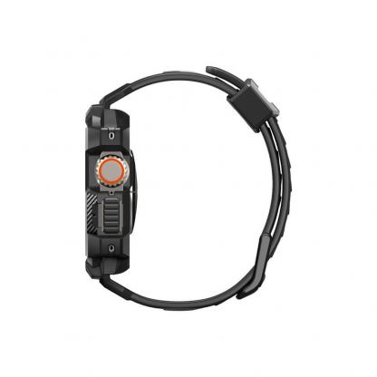 Spigen Rugged Armor Case Pro - удароустойчив TPU кейс с вградена каишка за Apple Watch Ultra 49мм (черен) 6
