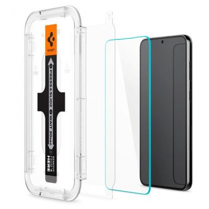 Spigen Glas.tR EZ Fit Tempered Glass 2 Pack - 2 броя стъклени защитни покрития за дисплея на Samsung Galaxy S23 (прозрачен) 3