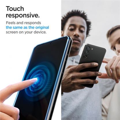 Spigen Glas.tR EZ Fit Tempered Glass 2 Pack - 2 броя стъклени защитни покрития за дисплея на Samsung Galaxy S23 (прозрачен) 11