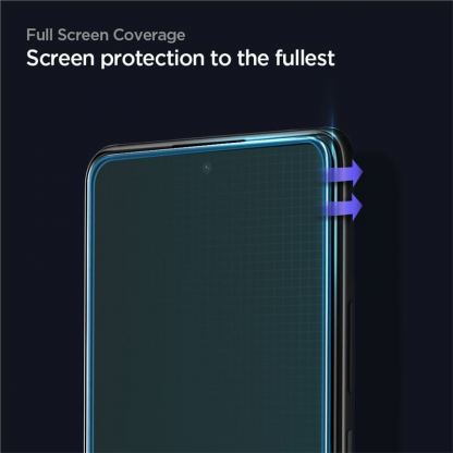 Spigen FC Tempered Glass - калено стъклено защитно покритие за дисплея за Xiaomi Redmi Note 10 Pro, Xiaomi Poco F4 (черен-прозрачен) 2