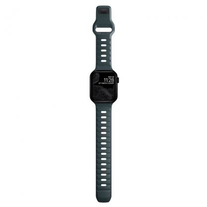 Nomad Sport Band - силиконова каишка за Apple Watch 42мм, 44мм, 45мм, 46мм, Ultra 49мм (син) 7