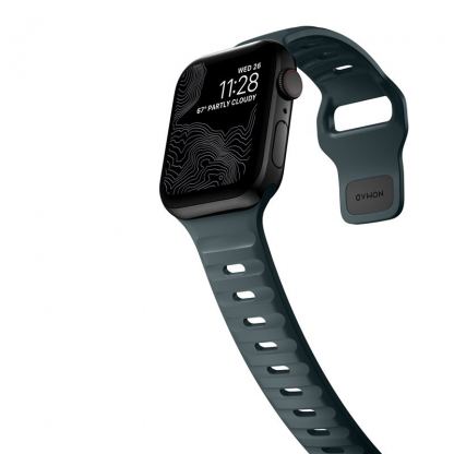 Nomad Sport Band - силиконова каишка за Apple Watch 42мм, 44мм, 45мм, 46мм, Ultra 49мм (син) 9