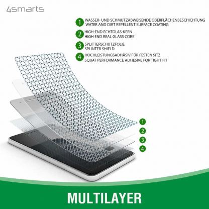 4smarts 360° Starter Set X-Pro UltraSonix Glass - тънък силиконов кейс и стъклено защитно покритие за дисплея на Samsung Galaxy S23 Plus (прозрачен) 4