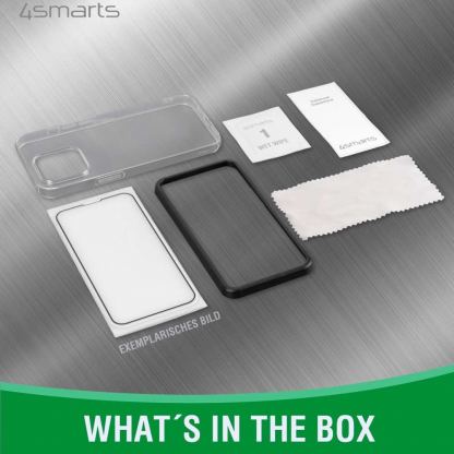 4smarts 360° Starter Set X-Pro UltraSonix Glass - тънък силиконов кейс и стъклено защитно покритие за дисплея на Samsung Galaxy S23 Plus (прозрачен) 11