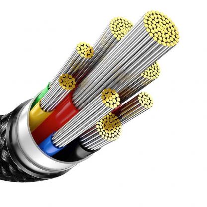 Baseus Tungsten Gold USB-C to USB-C Cable 240W (CAWJ040001) - кабел с бързо зареждане за устройства с USB-C порт (100 см) (черен)  5