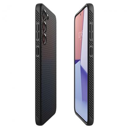Spigen Liquid Air Case - силиконов (TPU) калъф с висока степен на защита за Samsung Galaxy S23 (черен) 10