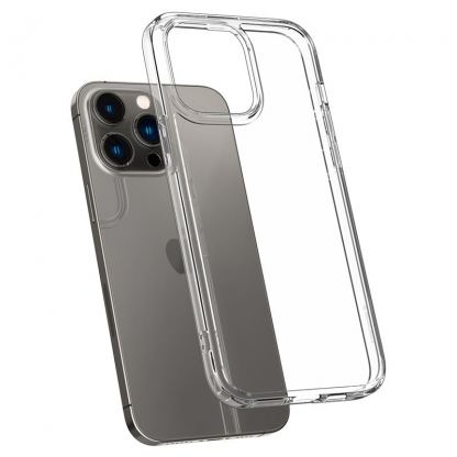 Spigen Crystal Hybrid Case - хибриден кейс с висока степен на защита за iPhone 14 Pro (прозрачен) 6