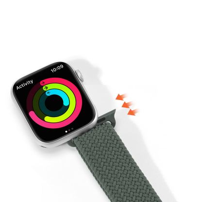 Dux Ducis Strap Mixture II Version - текстилна каишка за Apple Watch 42мм, 44мм, 45мм, 46мм, Ultra 49мм (тъмнозелен)  2