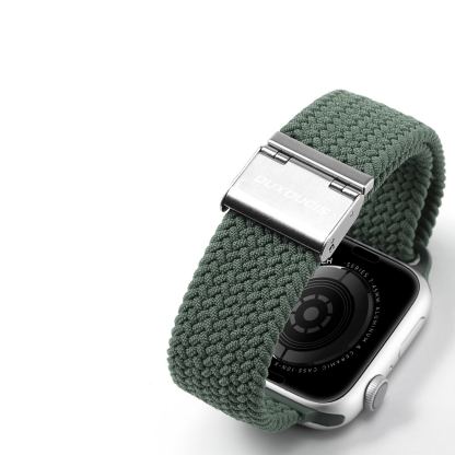 Dux Ducis Strap Mixture II Version - текстилна каишка за Apple Watch 42мм, 44мм, 45мм, 46мм, Ultra 49мм (тъмнозелен)  4