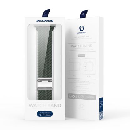 Dux Ducis Strap Mixture II Version - текстилна каишка за Apple Watch 42мм, 44мм, 45мм, 46мм, Ultra 49мм (тъмнозелен)  7