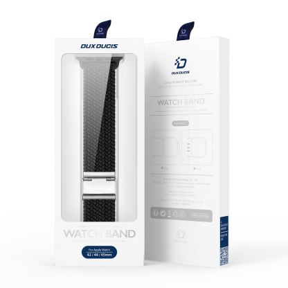 Dux Ducis Strap Mixture II Version - текстилна каишка за Apple Watch 42мм, 44мм, 45мм, 46мм, Ultra 49мм (черен)  6