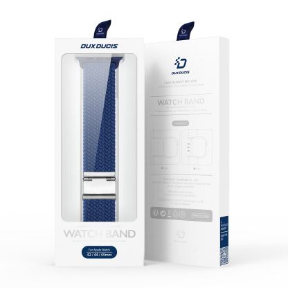 Dux Ducis Strap Mixture II Version - текстилна каишка за Apple Watch 42мм, 44мм, 45мм, 46мм, Ultra 49мм (син)  2