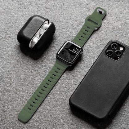 Tech-Protect Iconband Line Silicone Sport Band - силиконова каишка за Apple Watch 42мм, 44мм, 45мм, 46мм, Ultra 49мм (зелен) 3