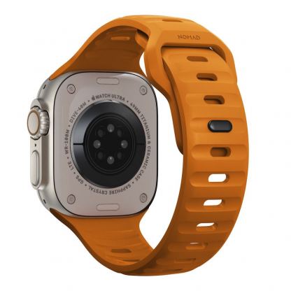 Nomad Sport Band - силиконова каишка за Apple Watch 42мм, 44мм, 45мм, Ultra 49мм (светлооранжев) 4