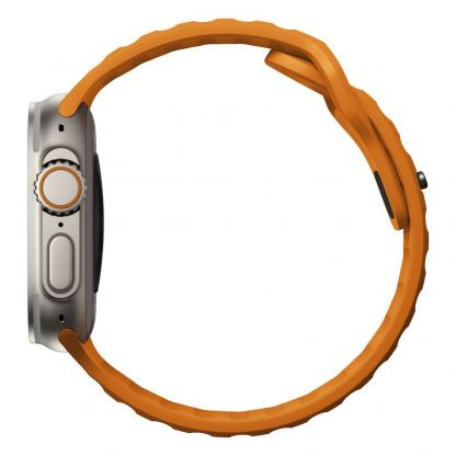 Nomad Sport Band - силиконова каишка за Apple Watch 42мм, 44мм, 45мм, Ultra 49мм (светлооранжев) 5