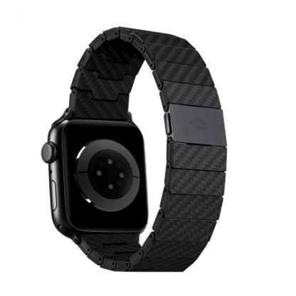 Pitaka Carbon Fiber Link Modern Band - карбонова каишка за Apple Watch 38мм, 40мм, 41мм, 42мм (2024) (черен) 2