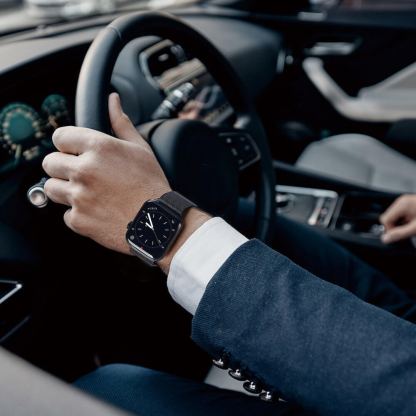 Dux Ducis Milanese Magnetic Stainless Steel Band - стоманена, неръждаема каишка за Apple Watch 42мм, 44мм, 45мм, 46мм, Ultra 49мм (черен) 7