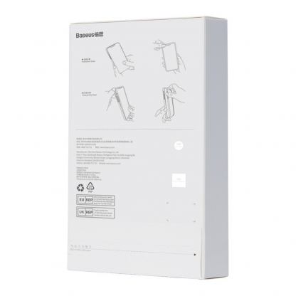 Baseus Crystal Magnetic Case Set (ARSJ011202) - поликарбонатов кейс с MagSafe и стъклено защитно покритие за дисплея за iPhone 14 Pro Max (прозрачен) 8