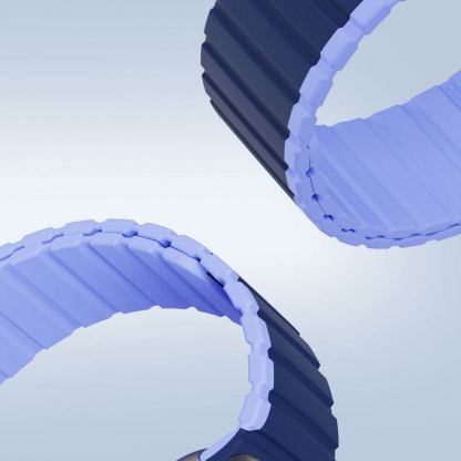 Dux Ducis Silicone Magnetic Strap (LD Version) - магнитна силиконова каишка за Apple Watch 42мм, 44мм, 45мм, 46мм, Ultra 49мм (син) 6