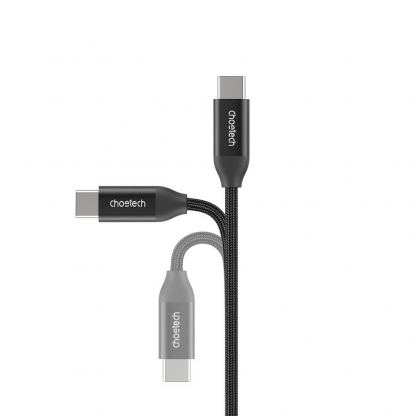 Choetech USB-C to USB-C Cable 240W - кабел с бързо зареждане за устройства с USB-C порт (200 см) (черен)  7