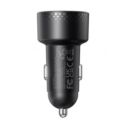 Joyroom Digital Display Dual USB-C Fast Car Charger 70W PD - зарядно за кола с 2xUSB-C изходи с технология за бързо зареждане и дисплей  (черен) 13