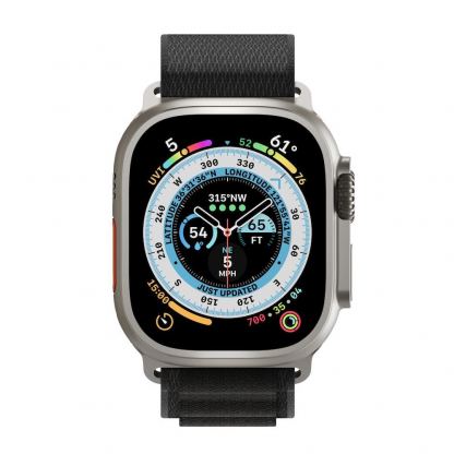 Next One Adventure Loop - текстилна каишка за Apple Watch 42мм, 44мм, 45мм, 46mm, Ultra 49мм (черен) 3