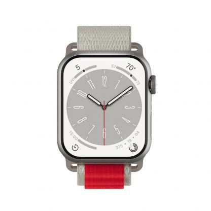 Next One Adventure Loop - текстилна каишка за Apple Watch 38мм, 40мм, 41мм, 42мм (2024) (бял-червен) 3