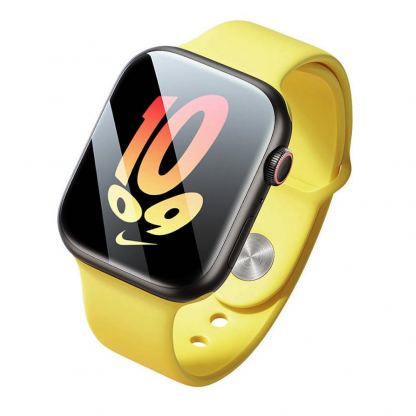 Baseus NanoCrystal Full Screen Protector Set (P6001510B201-02) - комплект от 2 броя защитно покритие с извити ръбове за целия дисплей на Apple Watch 45мм (прозрачен) 3