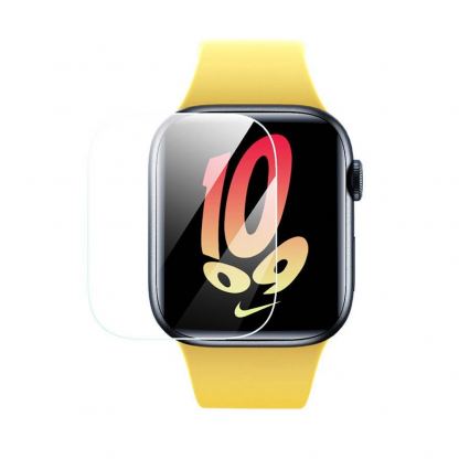 Baseus NanoCrystal Full Screen Protector Set (P6001510B201-02) - комплект от 2 броя защитно покритие с извити ръбове за целия дисплей на Apple Watch 41мм (прозрачен) 2