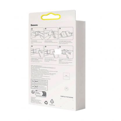 Baseus NanoCrystal Full Screen Protector Set (P6001510B201-02) - комплект от 2 броя защитно покритие с извити ръбове за целия дисплей на Apple Watch 41мм (прозрачен) 6