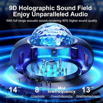 Joyroom Maya Series RGB Wireless Speaker 20W - безжичен Bluetooth спийкър с парти топка (черен) 3