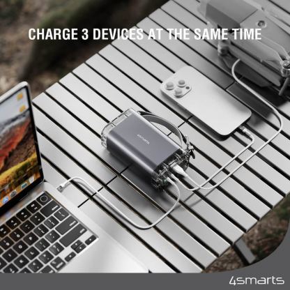 4smarts Power Bank Lucid Air 26800 mAh 65W - външна батерия с 1xUSB-A, 2xUSB-C и технология за бързо зареждане (черен) 11