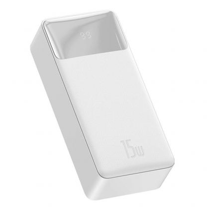 Baseus Bipow Digital Display Power Bank 15W 30000mAh (PPBD050202) - външна батерия с 1xUSB-C и 2xUSB-A изходи с технология за бързо зареждане (бял) 2